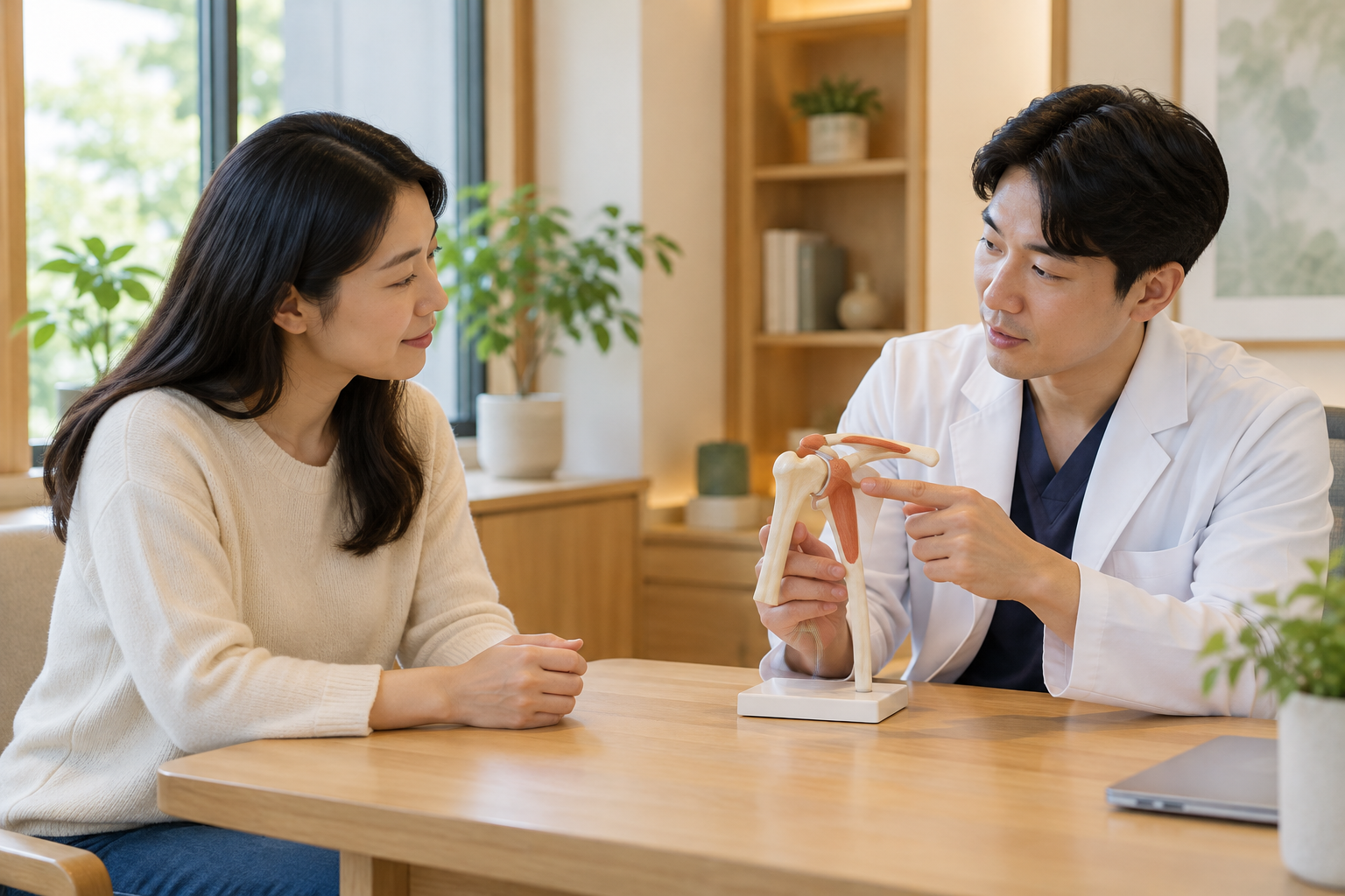 대전 어깨통증 한의원 — 어깨 상담에 관한 AI 설명용 이미지